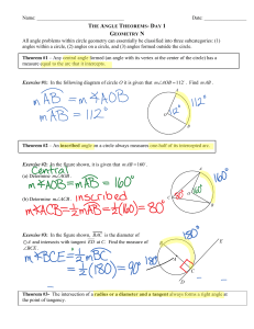angle problems within circle geometry can essentially be c