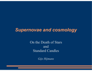 Supernovae and cosmology