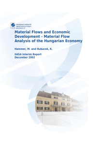 Material Flows and Economic Development