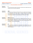 HighFour General Sciences Round 1 Category A: Grades 4 – 5