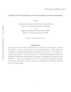 A Critique of Pure String Theory: Heterodox Opinions of Diverse