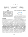 Contextual Default Reasoning - Homepages of UvA/FNWI staff