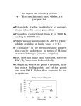 4 – Thermodynamic and dielectric properties