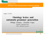 Ontology lexica and automatic grammar generation