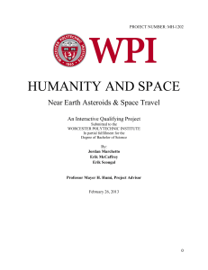 humanity and space - Worcester Polytechnic Institute