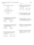 Geometry Practice G.GPE.B.4: Circles in the Coordinate