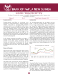 monthly economic review - Bank of Papua New Guinea