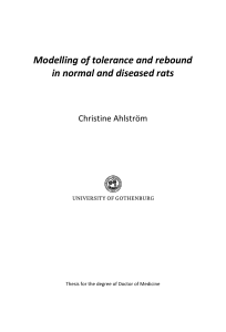 Modelling of tolerance and rebound in normal and