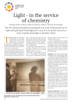 Light - in the service of chemistry
