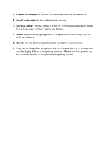 1．Contrast and compare the structure of a saturated fat versus an