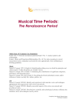 Musical Time Periods:
