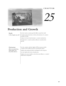 Production and Growth - Webster Elementary School
