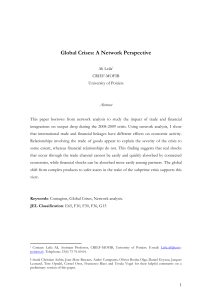 Global Crises: A Network Perspective