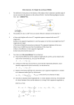Problem Sheet for Introduction to Astrophysics
