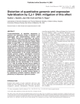 Distortion of quantitative genomic and expression