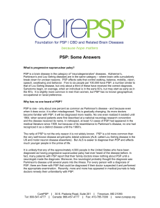 PSP: Some Answers