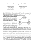 Automatic Clustering of Grid Nodes