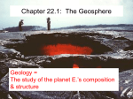 Chapter 22.1: Earth`s Structure