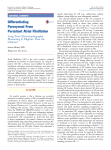 Differentiating Paroxysmal From Persistent Atrial Fibrillation