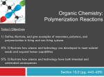 Organic Chemistry: Polymerization Reactions