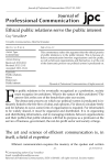 Ethical public relations serve the public interest