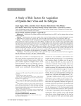 A Study of Risk Factors for Acquisition of Epstein