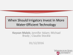When Should Irrigators Invest In More Water‐Efficient Technology