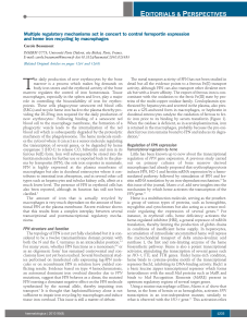 Multiple regulatory mechanisms act in concert to