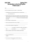 220_11Prelim 1 - Earth and Atmospheric Sciences