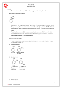 phenols - Gneet`s