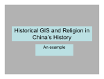 Historical GIS and Religion in China`s History