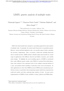 LIMIX: genetic analysis of multiple traits