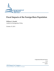 Fiscal Impacts of the Foreign-Born Population
