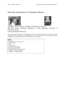 Molecular Identification of Nematodes Manual