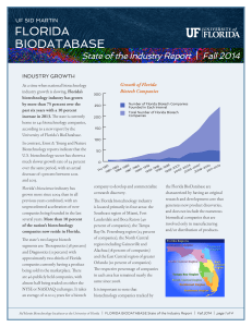 florida biodatabase - Sid Martin Biotechnology Incubator