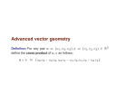Advanced vector geometry