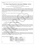 Use of Phase Change Materials in Construction of Buildings: A Review