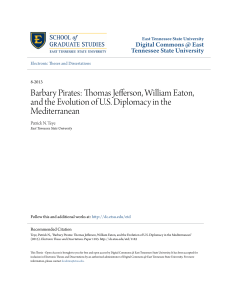 Barbary Pirates: Thomas Jefferson, William Eaton, and the Evolution