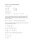 Section 10.1 Using Fundamental Identities