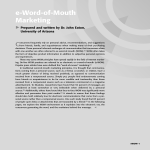 e-Word-of-Mouth Marketing