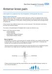 Anterior knee pain - East Kent Hospitals University NHS Foundation