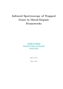 Infrared Spectroscopy of Trapped Gases in Metal