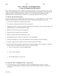 Unit 1. Materials: Formulating Matter A. How do chemists describe