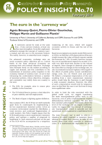 The euro in the `currency war` - Centre for Economic Policy Research