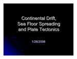 Continental Drift, sea floor spreading and plate tectonics PDF