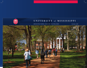 University of Mississippi Architectural Design Guidelines Handbook