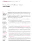 The Use of Upward Price Pressure Indices in Merger Analysis