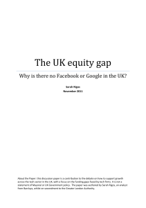 The UK equity gap