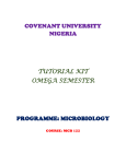 mcb122 tutorial kit - Covenant University