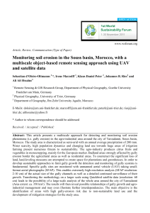 Monitoring soil erosion in the Souss basin, Morocco, with a